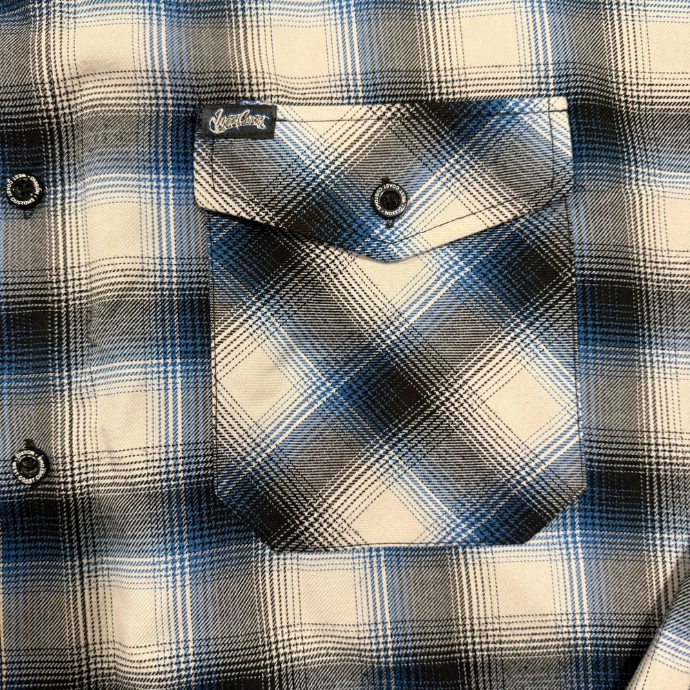 Dixxon Flannel Co West Coast Customs Plaid Button Up Mens 4X  Biker - Picture 6 of 16